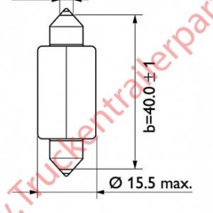 Lamp tube 24V 18watt (box of 10)              