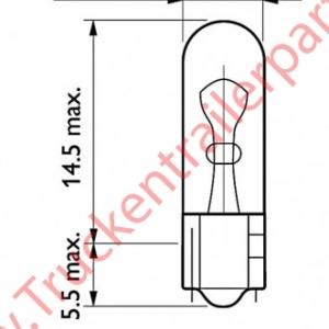 Bulb round 24V 1,2                  