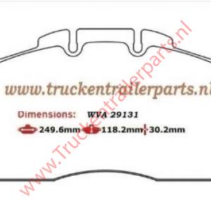 Set brake pad Meritor wva 29131                  