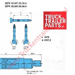 Brake camshaft              