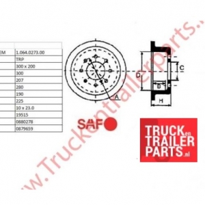 Brake drum 300   200               